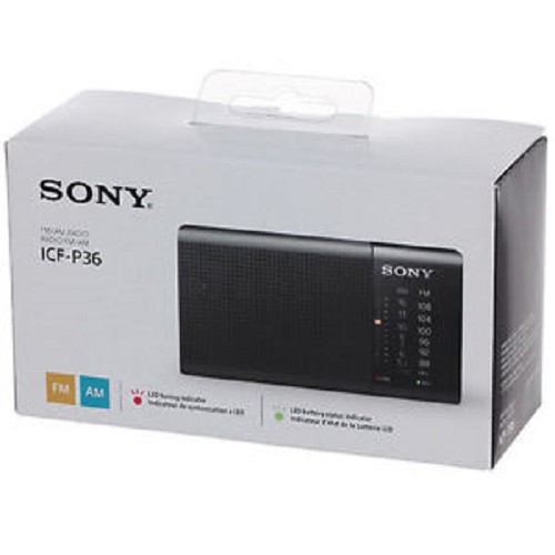Đài radio pin aa sịn sony icf-p36