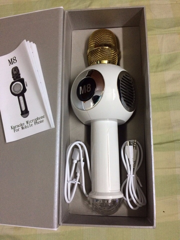 Micro Bluetooth Hát Karaoke cho Điện Thoại (Mã SP: Micro Bluetooth M-8)