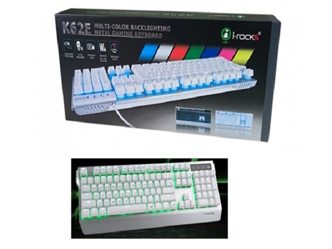 Bàn phím bán cơ I-Rocks KR62E Gaming - USB, Có dây