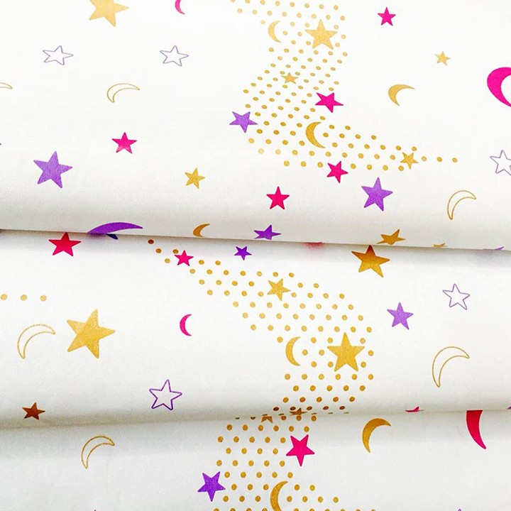 Combo 5m giấy dán tường trăng sao BinBin DTL29