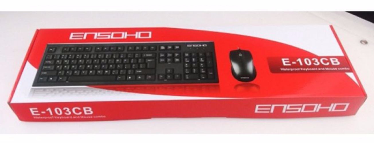 Bộ bàn phím chuột Ensoho cổng USB E103CB ( Bàn phím E103K & Chuột E211B )
