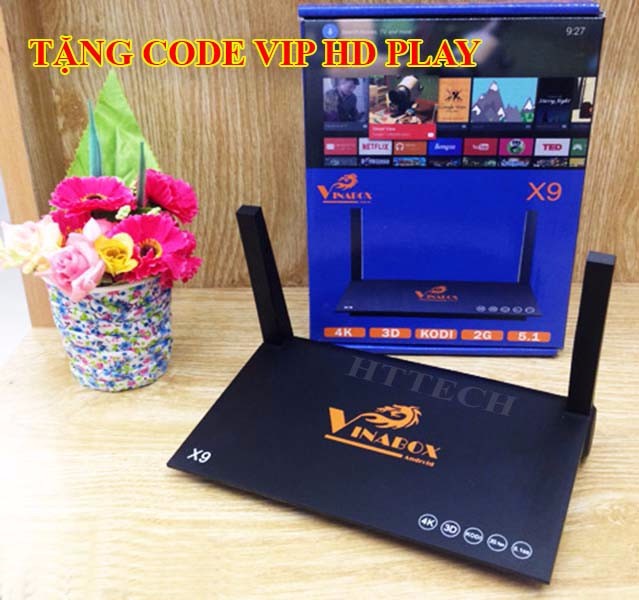 Android tv box vinabox x9 tặng code hdplay