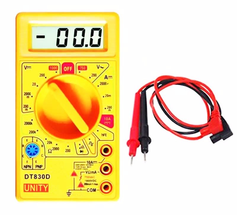Đồng hồ đo vạn năng cho thợ điện tử DT-830D có loa báo thông mạch