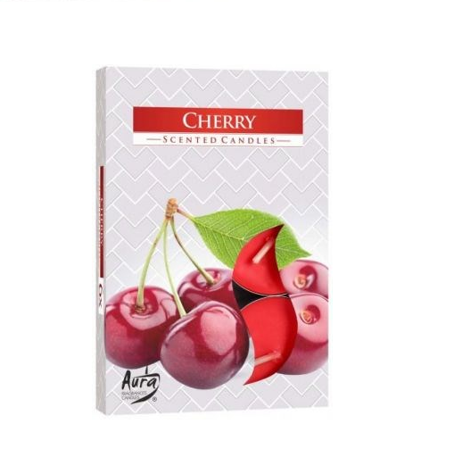 Hộp 6 nến tealight thơm cherry bartek candles ftramart ftm-bat0673