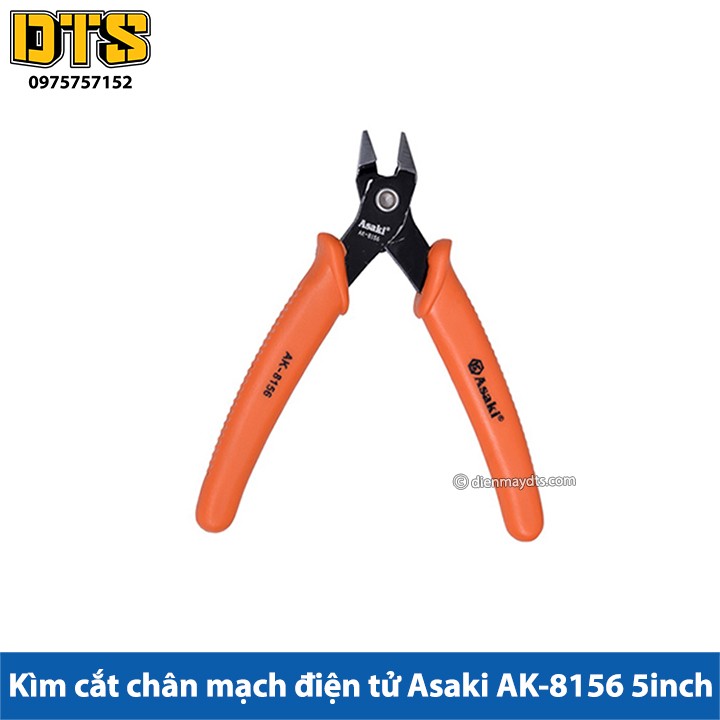 Kìm cắt chân mạch điện tử asaki ak 8156 5inch
