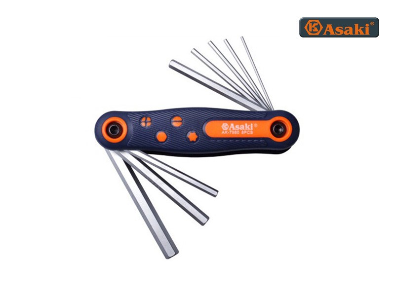 Bộ lục giác xếp asaki ak-7980