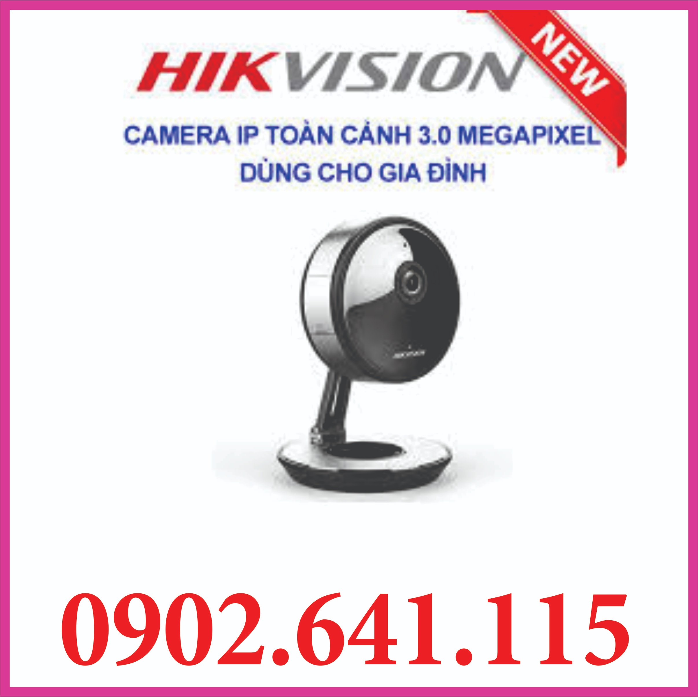 Camera IP Wifi 3MP Hikvision DS-2CV2U32FD-IW - toàn cảnh 180 độ