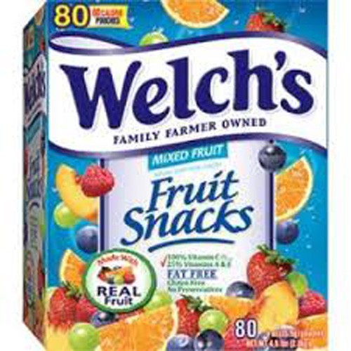 Kẹo trái cây tự nhiên Welchs Fruit Snacks của Mỹ mỗi gói 22.7gr thùng 90 gói