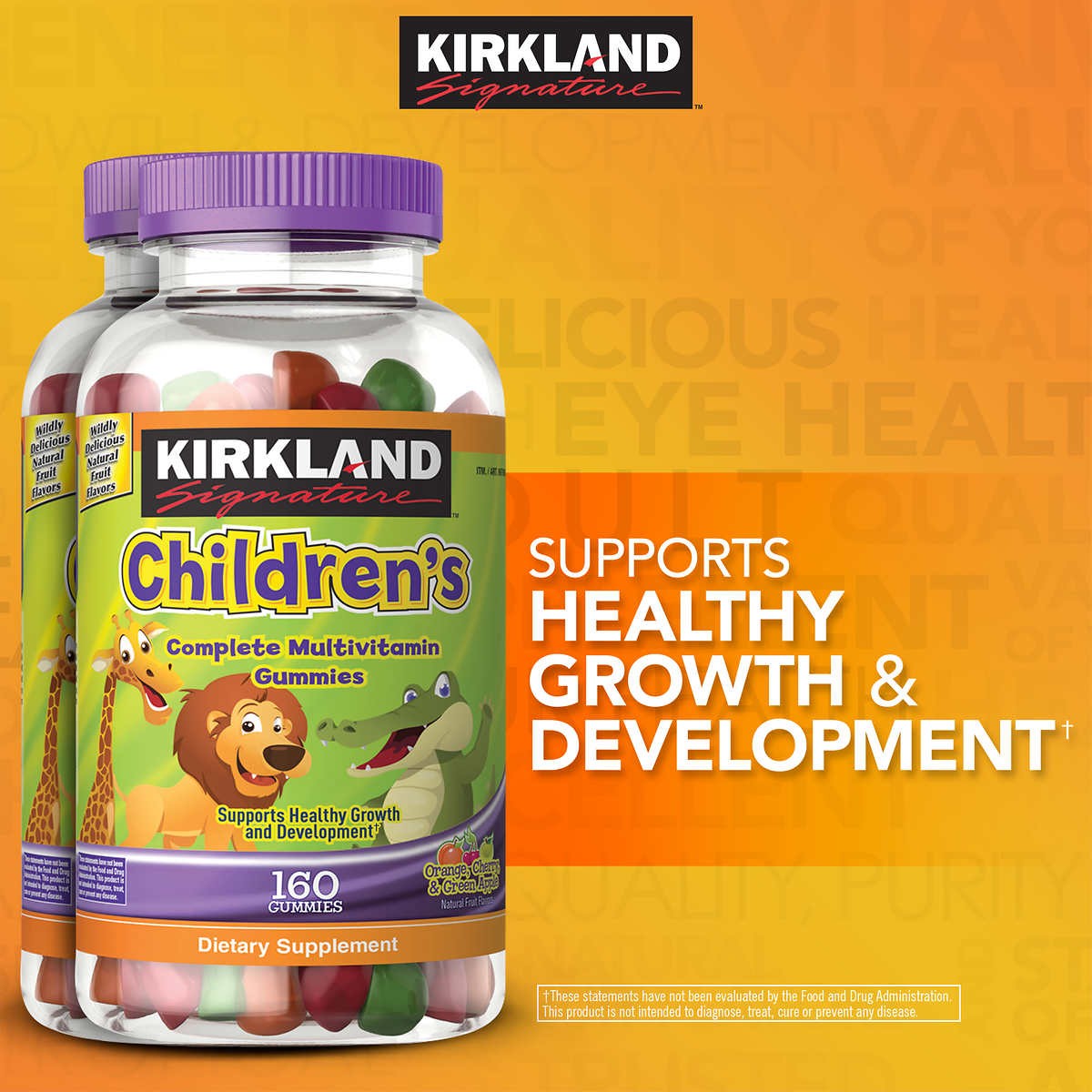 Kẹo dẻo bổ sung vitamin cho bé kirkland gummy vites 160 viên của mỹ