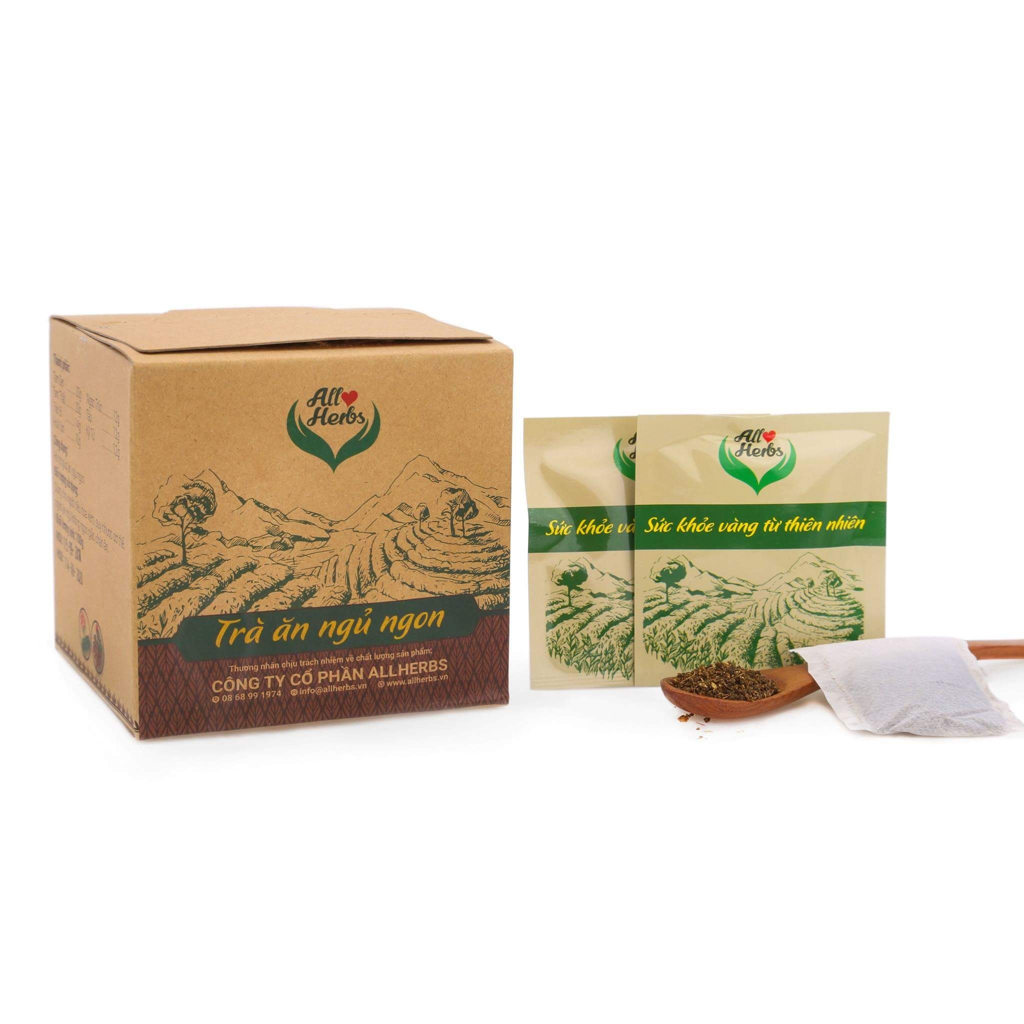 Trà Thảo Dược Ăn Ngủ ngon AllHerbs ( hộp túi lọc )