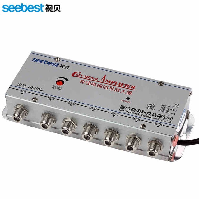 Bộ kích sóng tivi truyền hình cáp 6 cổng SEEBEST SB-1020K6 20Db (Mã SP: 7715)