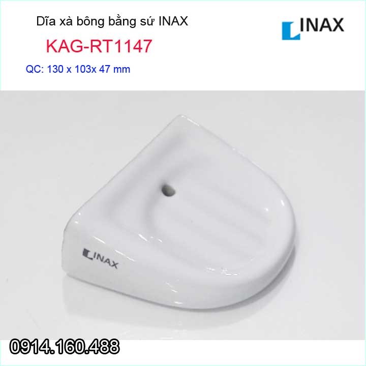 Dĩa đựng xà bông linax, kệ xà phòng bằng sứ linax kag-rt1147
