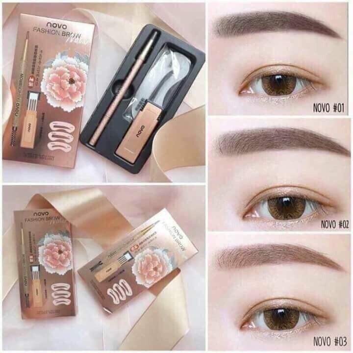Bộ Chì Mày Định Hình 3 Kiểu Novo Fashion Brow (Mã SP: MP1263)