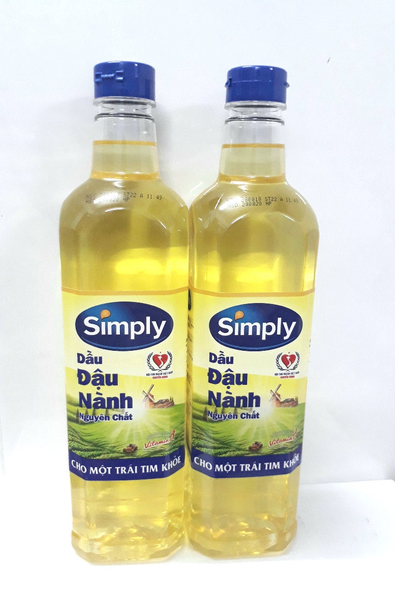 Combo 2 dầu ăn simply 1lít