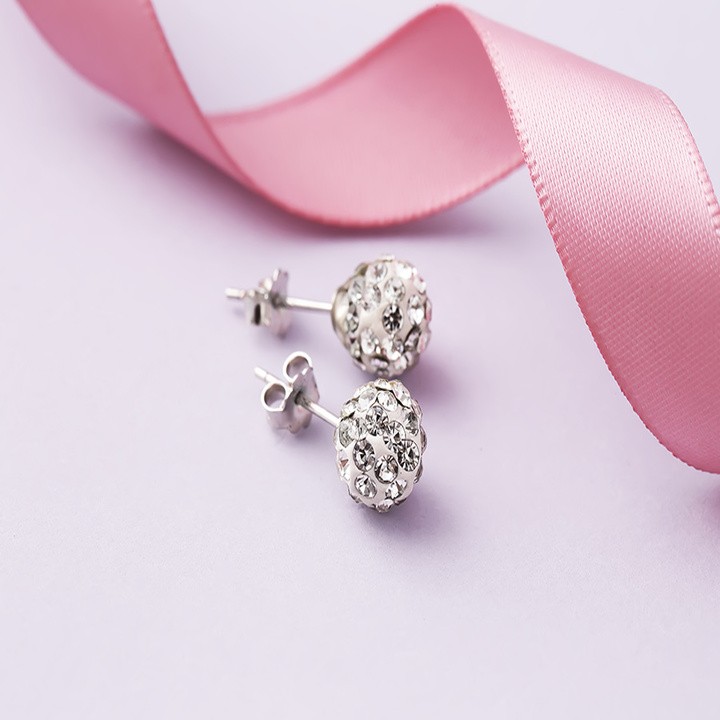 Bông tai bạc Charm Love