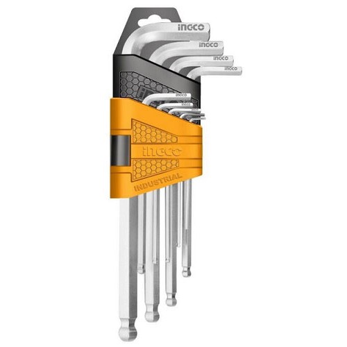 Bộ lục giác bi 9 chi tiết ingco hhk12091