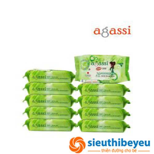 Khăn Ướt Agassi 20 Tờ