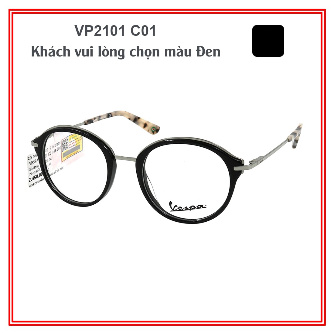 Gọng kính vespa vp2101-vp2102