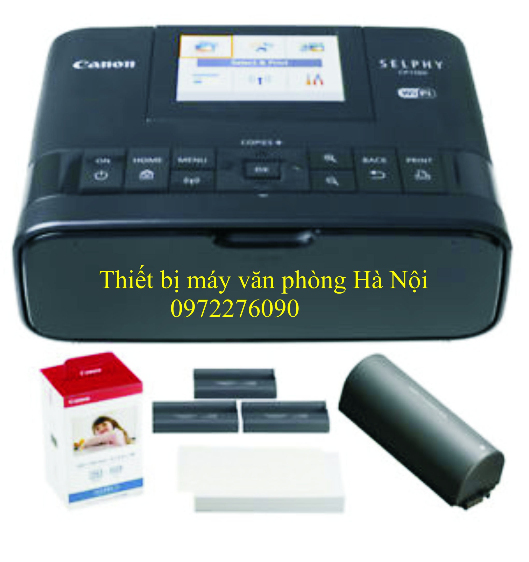 Combo máy in ảnh Shelphy Cp1300 và 1 hộp giấy Canon kp108 (Mã SP: 146)