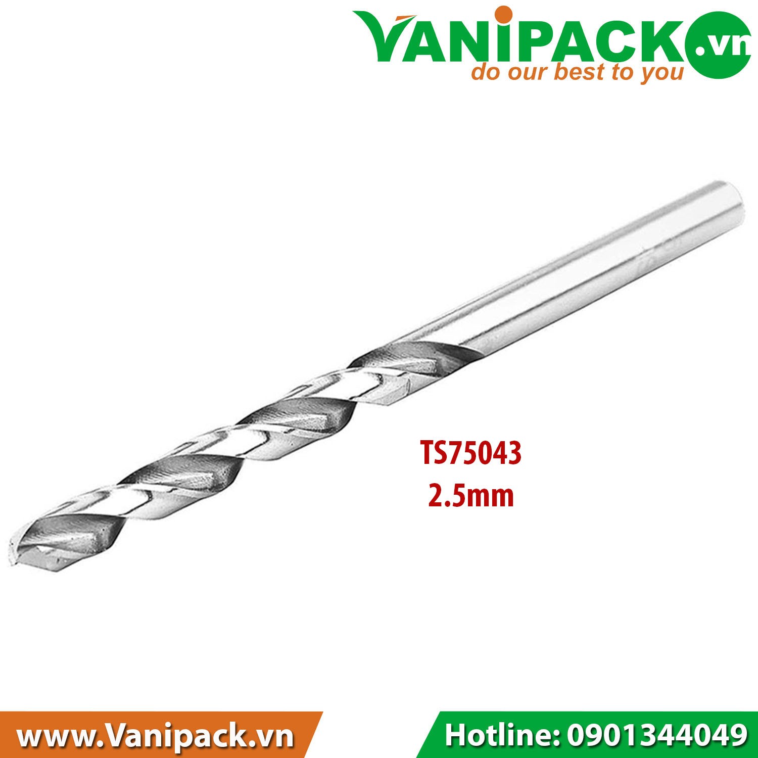 BỘ 2 MŨI KHOAN SẮT HSS TOLSEN 75043
