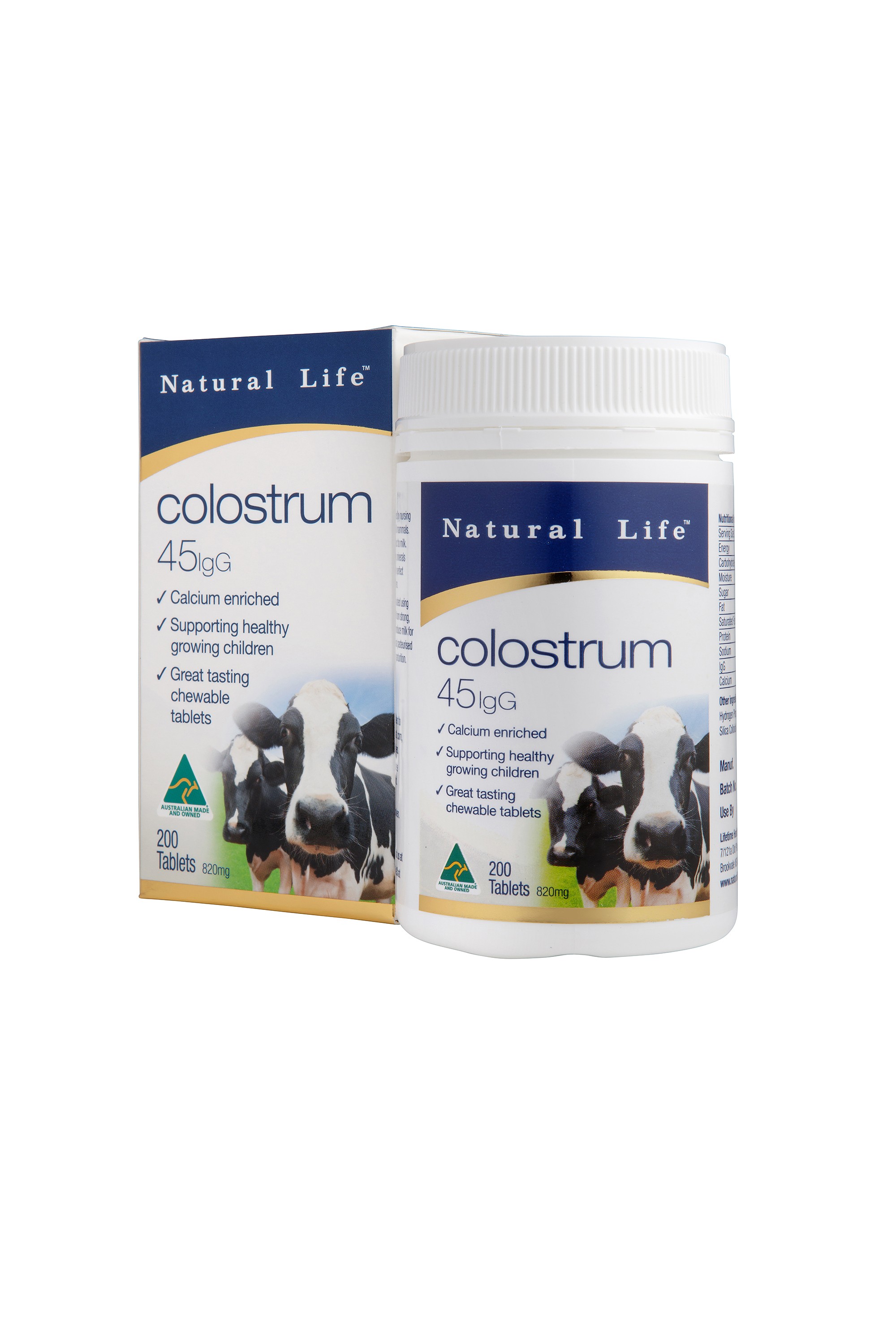 Sữa Non Colostrum Natural Life - Hộp 200 viên (Trên 2 tuổi)