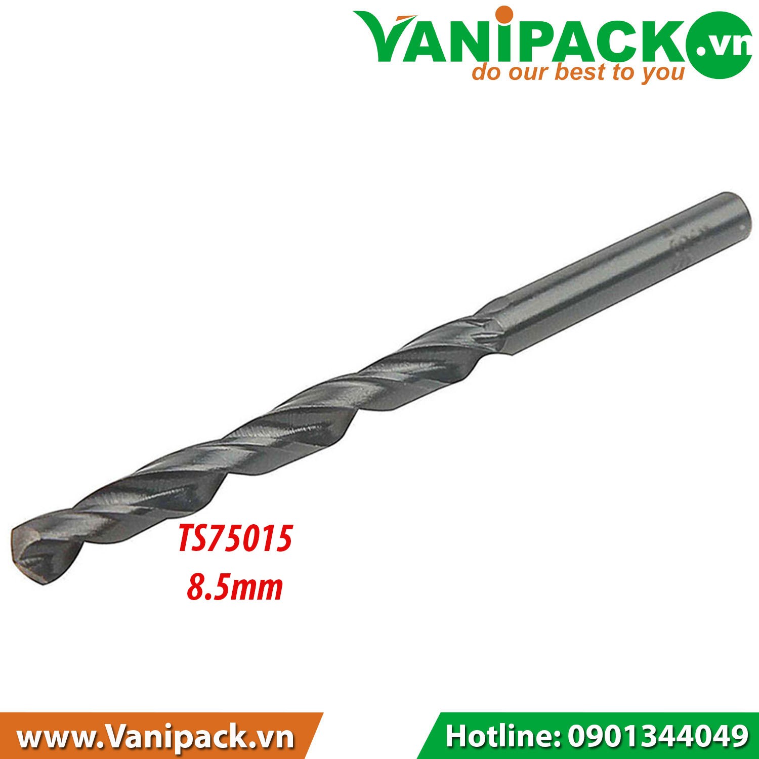 MŨI KHOAN SẮT TOLSEN 75015 HSS 8.5mm