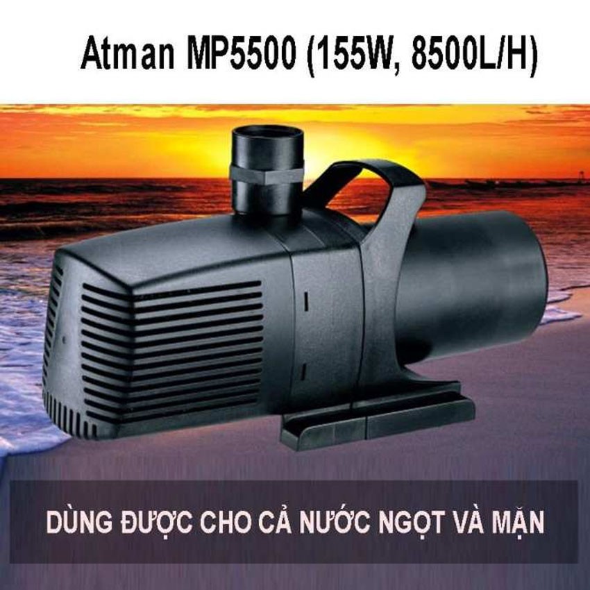 Máy bơm nước hồ cá atman mp 5500 110w, 5700lh cao cấp, siêu bền, tiết kiệm điện. bảo hành uy tín