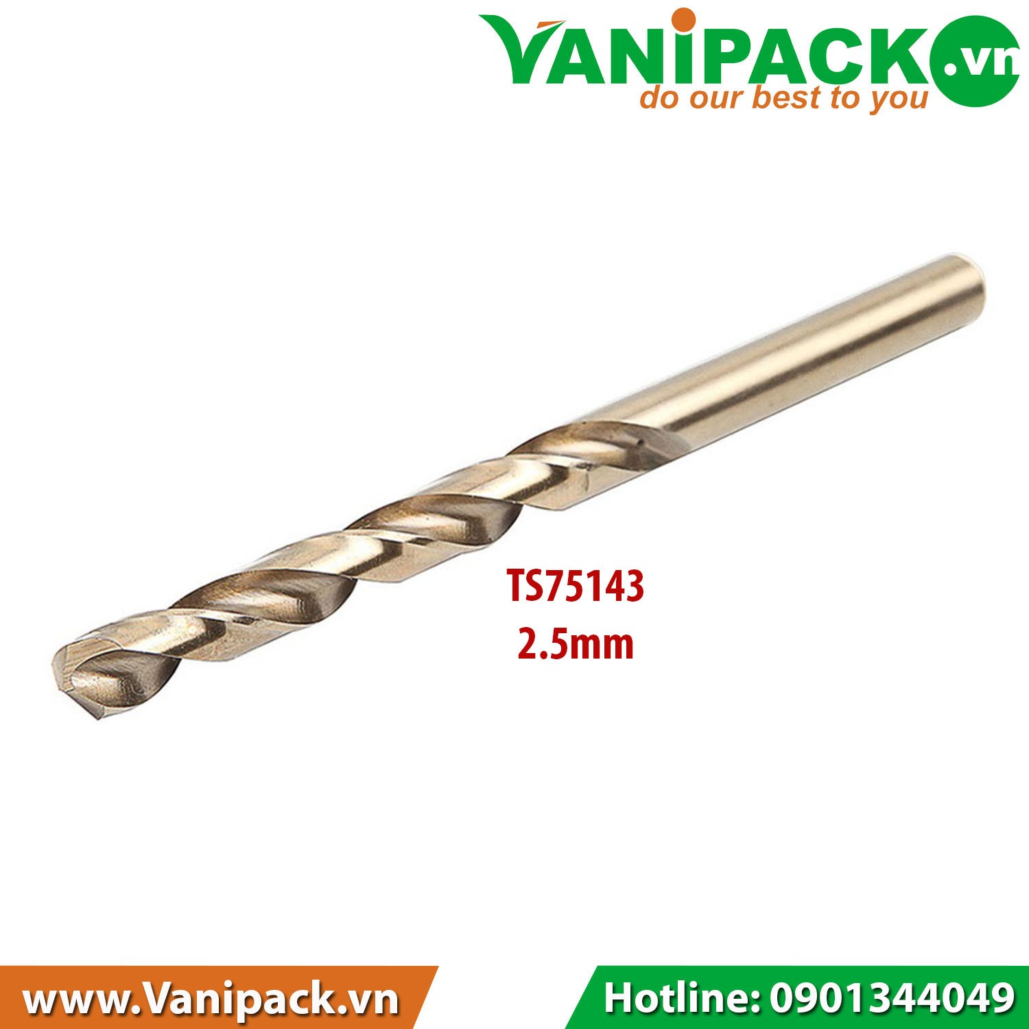 Mũi khoan sắt Tolsen 75143 2,5 x 57 mm