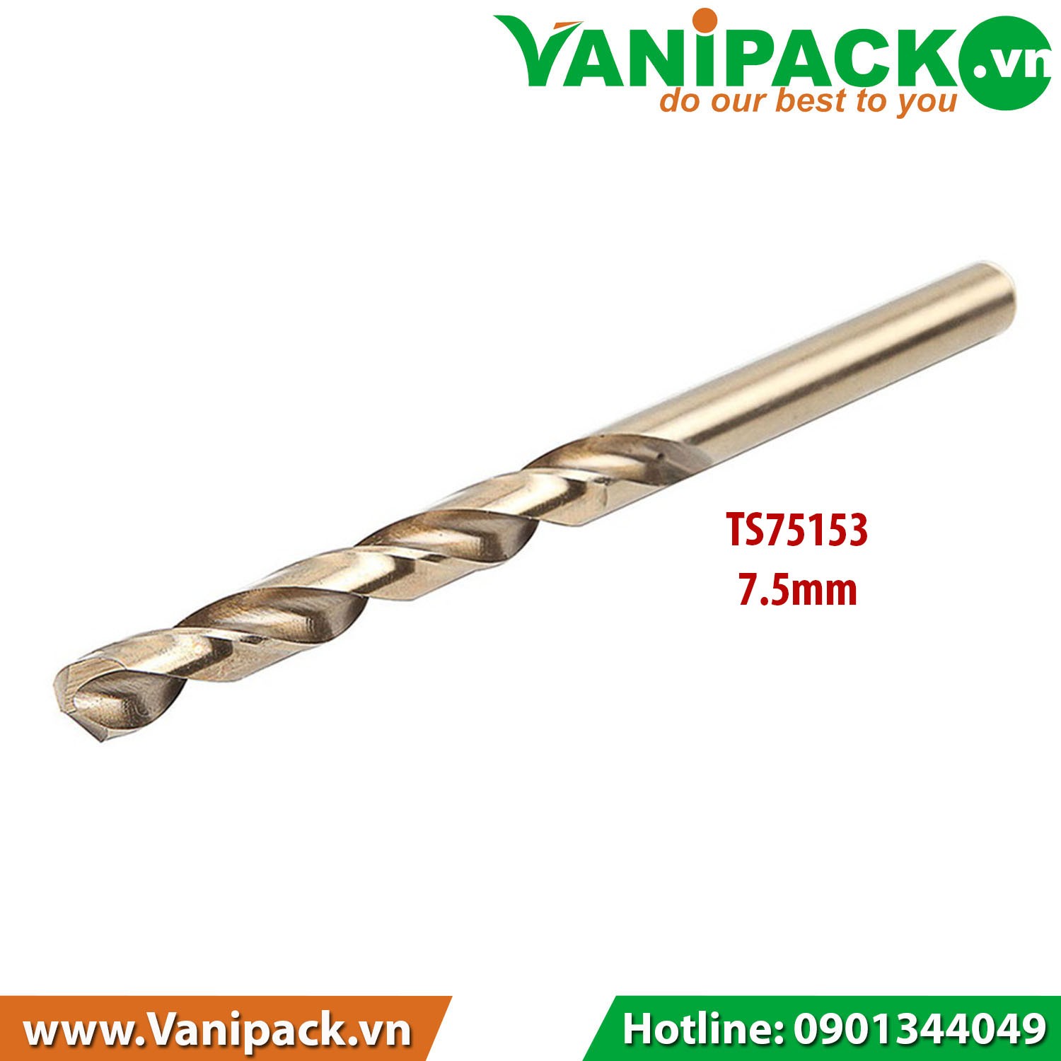 Mũi khoan sắt Tolsen 75153 7,5 x 109 mm
