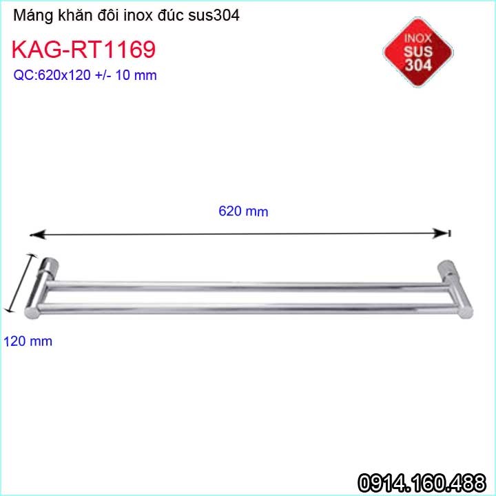 GIÁ TREO KHĂN INOX ROTO KAG-RT1169