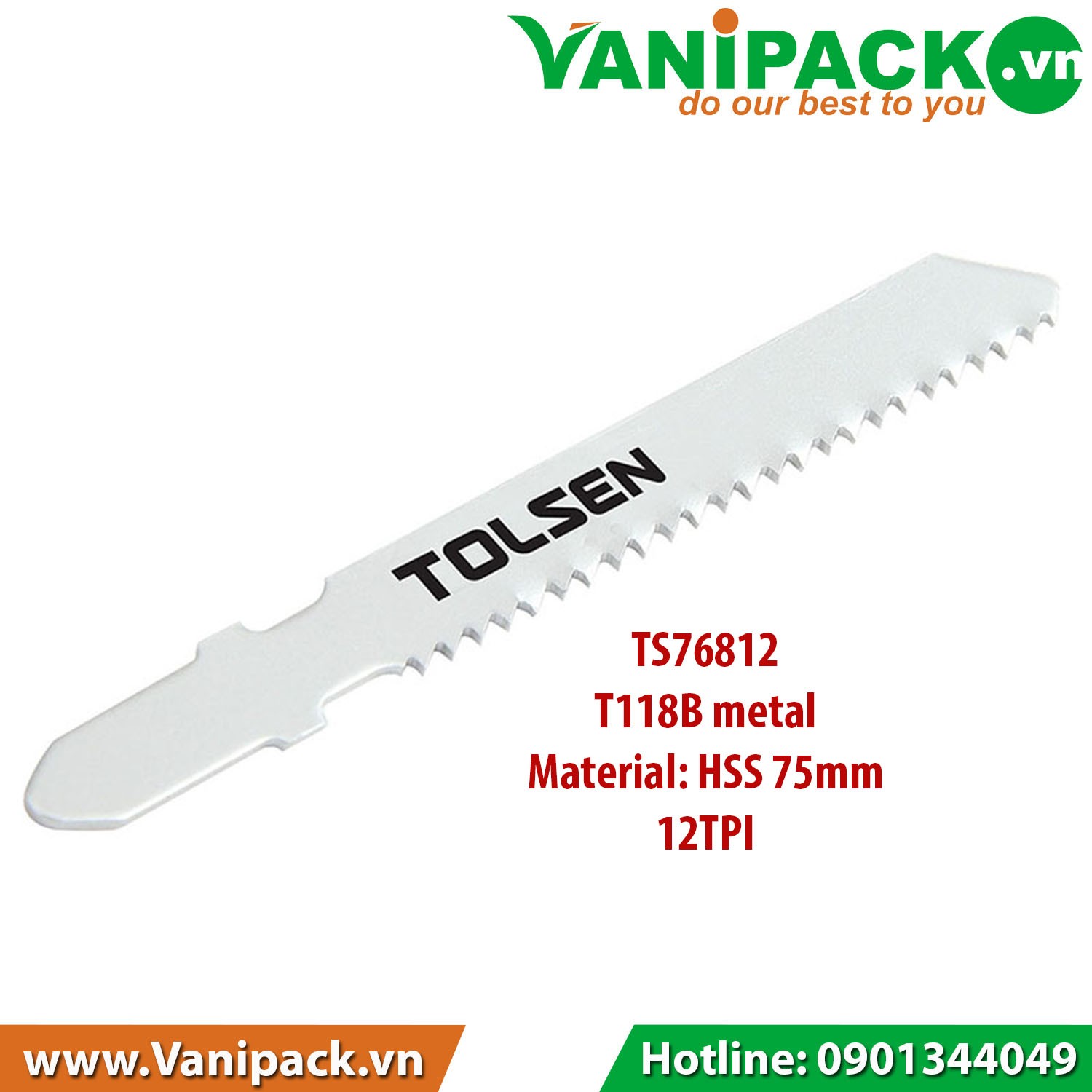 LƯỠI CƯA LỘNG SẮT TOLSEN 76812- 75mm