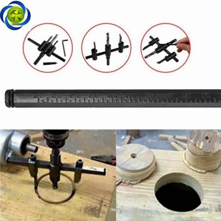 Bộ khoét lỗ thạch cao c-mart a0109 30mm-120mm