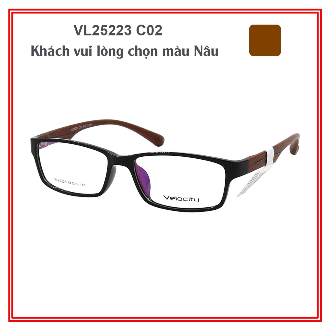 Gọng kính velocity vl25223 c02