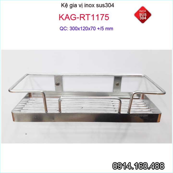 KỆ PHÒNG TẮM INOX KAG-RT1175