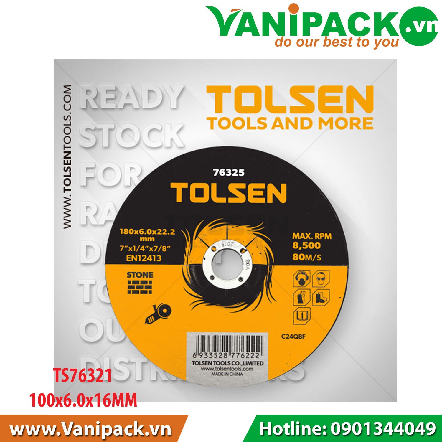 ĐĨA CẮT ĐÁ TOLSEN 76321