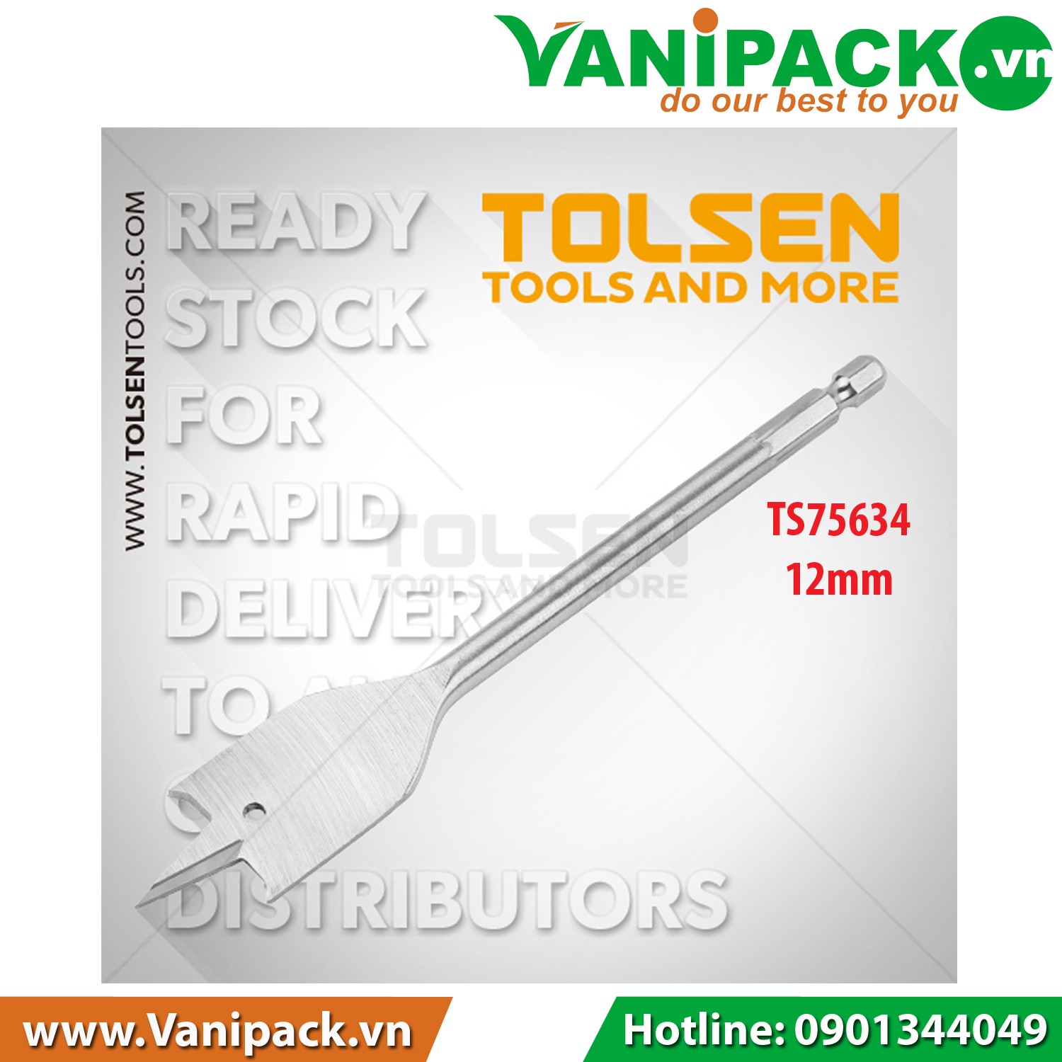 MŨI KHOAN GỖ NHANH TOLSEN 75634