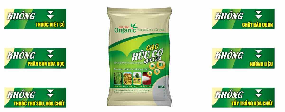 Gạo trắng sạch hướng hữu cơ Quế Lâm 2kg