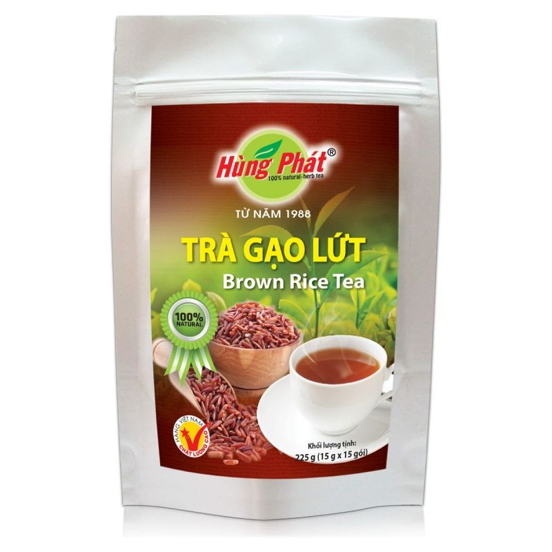 Trà gạo lứt hùng phát tốt cho sức khỏe mọi nhà