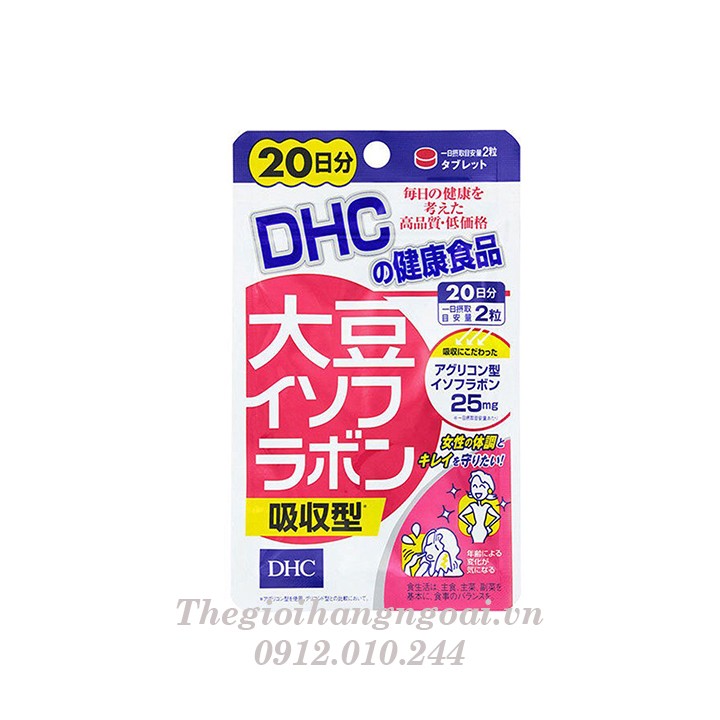 Viên uống DHC bổ sung tinh chất mầm đậu nành - 20 ngày
