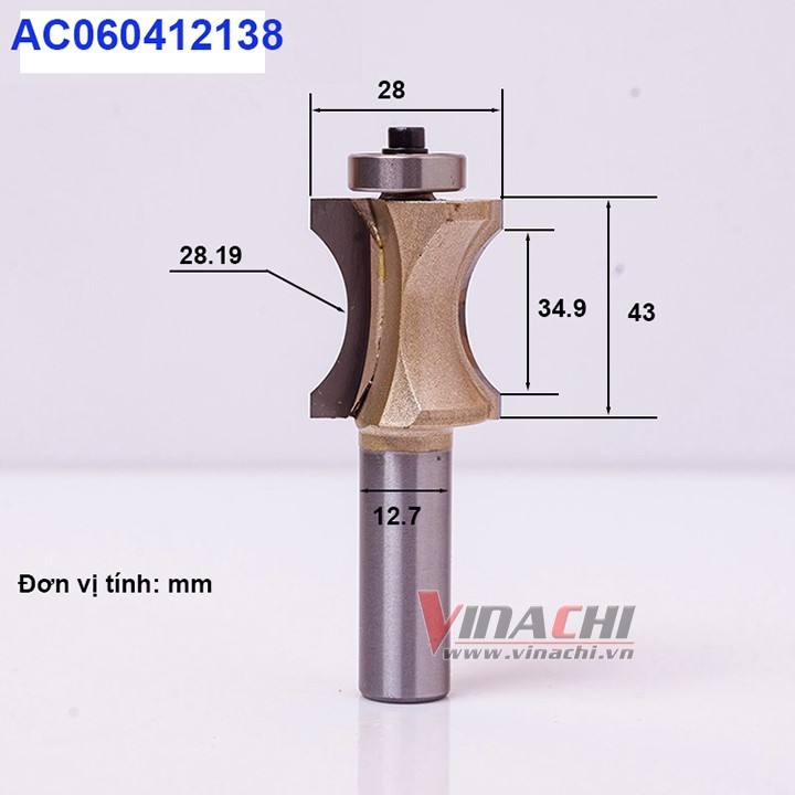 MŨI SOI BÁN NGUYỆT DỌC TIDEWAY AC0604