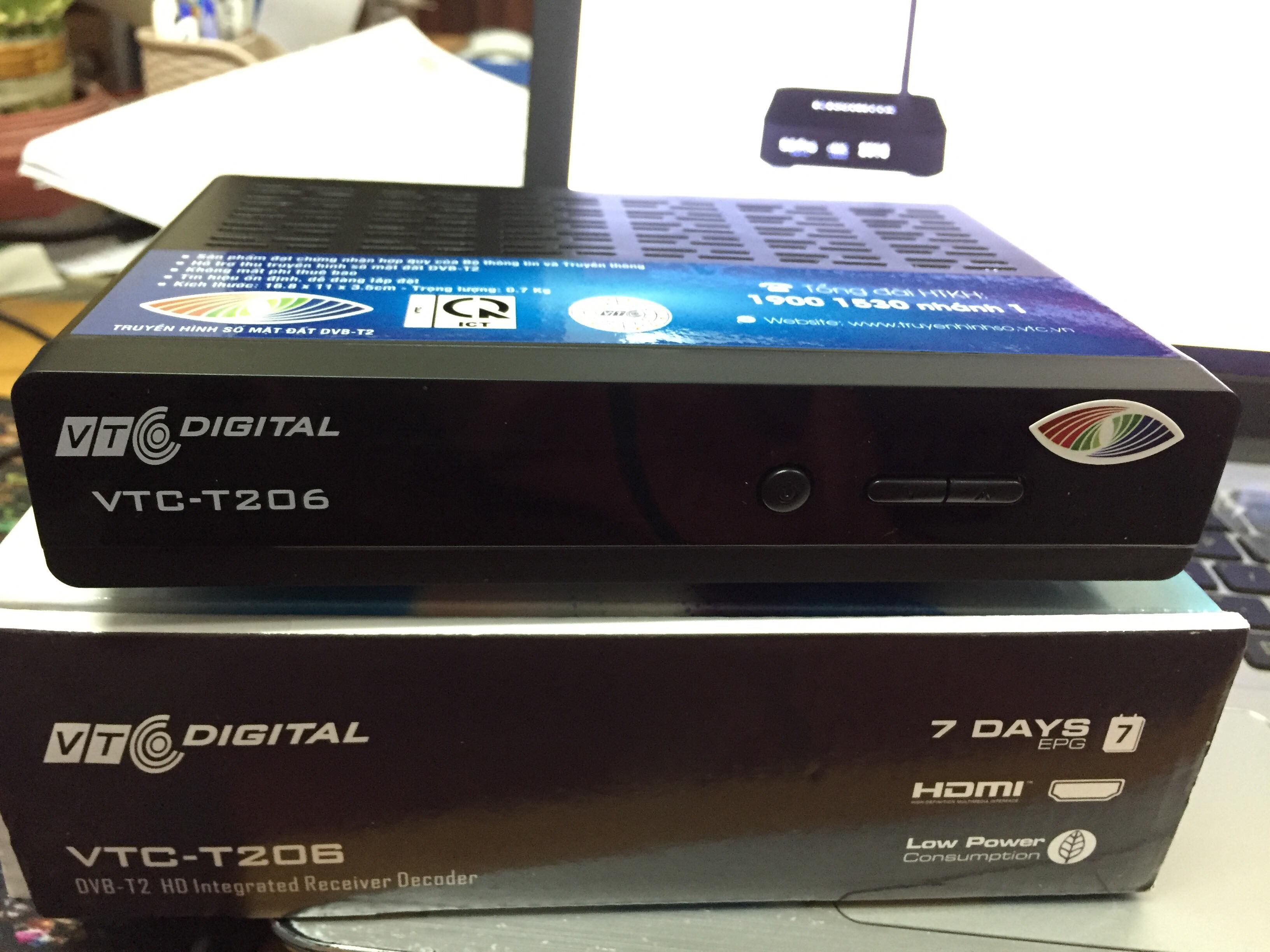 Đầu thu truyền hình kỹ thuật số DVB-T2 VTC T206