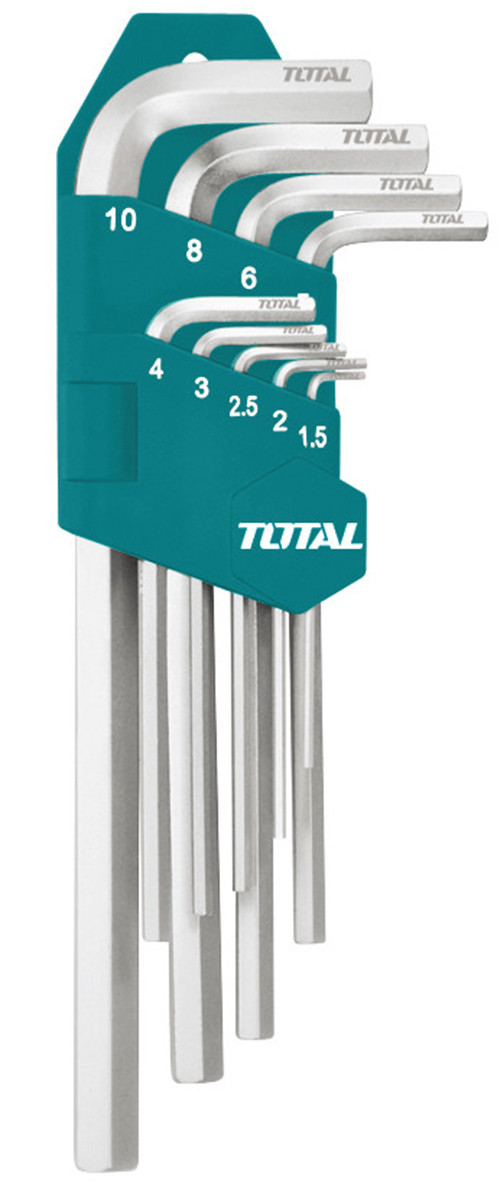 1.5-10mm bộ lục giác đầu bi dài 9 chi tiết total tht106292