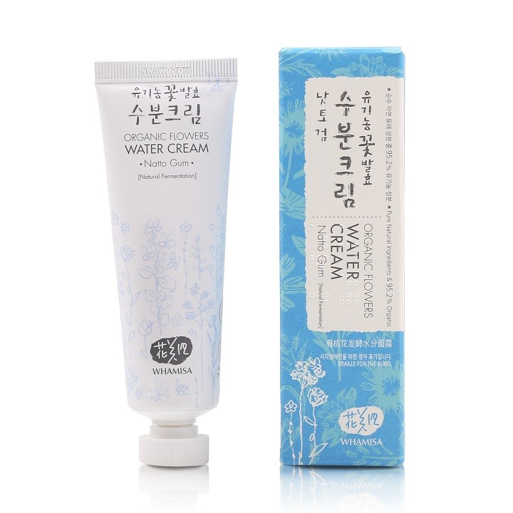 Kem nuôi dưỡng và cung cấp ẩm Whamisa Organic Flowers Water Cream
