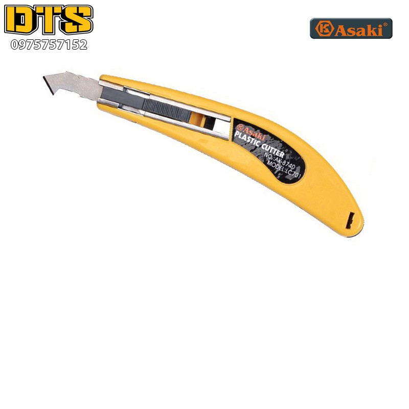 Dao rọc mica, dao cắt mica asaki ak-8740 - kèm 2 lưỡi thay thế