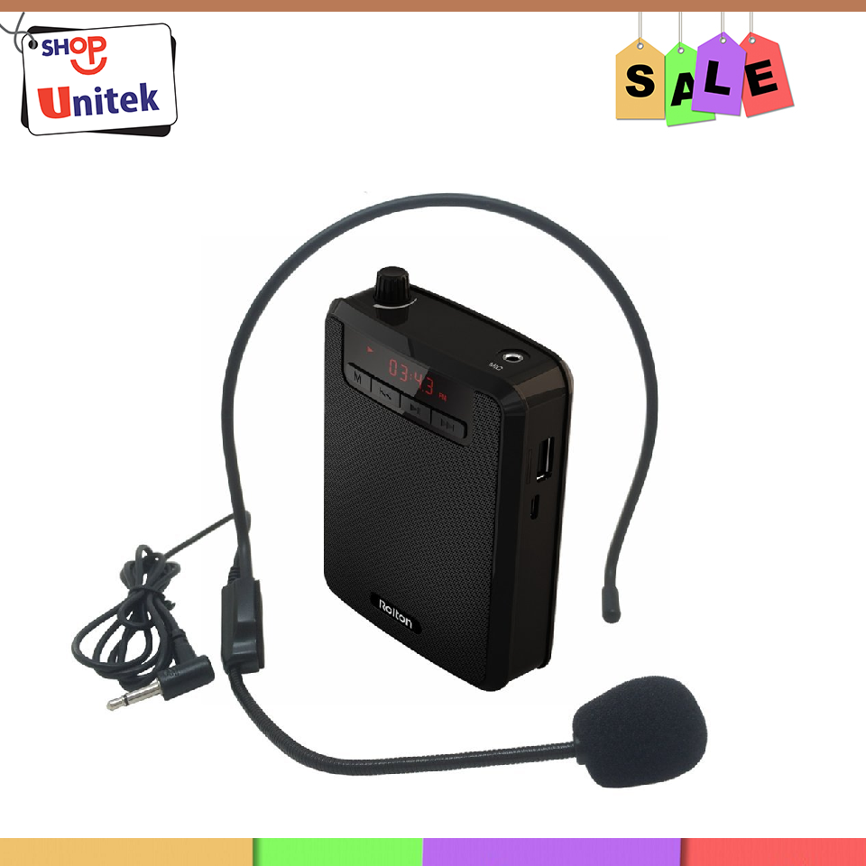 Loa trợ giảng đa năng 4 trong 1 rolton k300 - loa kiêm sạc dự phòng