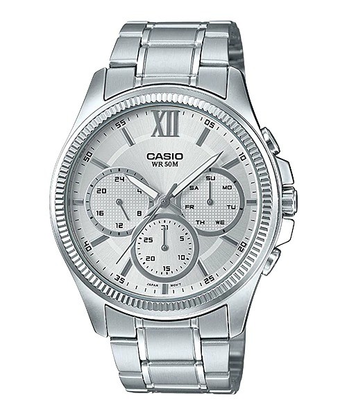 Đồng Hồ Nam Dây Thép Không Gỉ Casio MTP-E315D-7AVDF