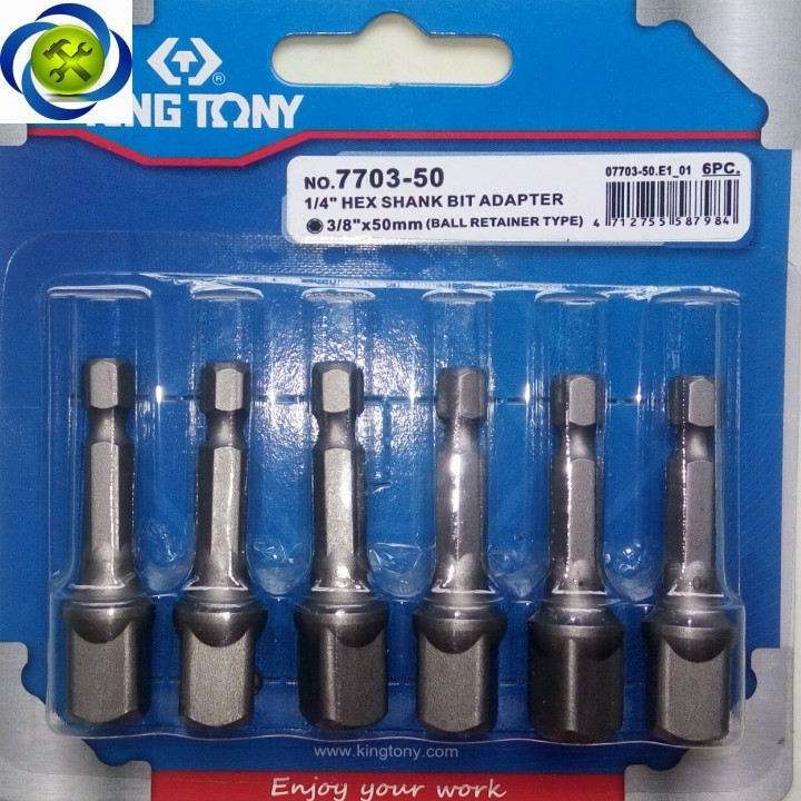 Đầu chuyển kingtony 7703-50 lục giác sang 3 phần 8