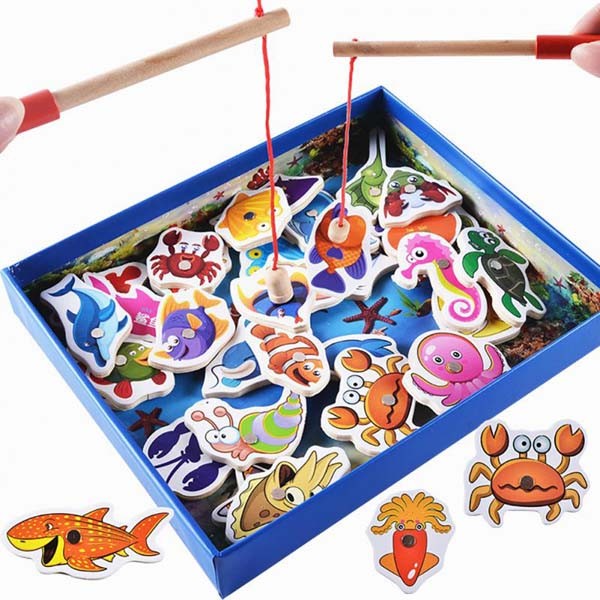 BỘ ĐỒ CHƠI CÂU CÁ GỖ CHO BÉ (Mã SP: caucago)