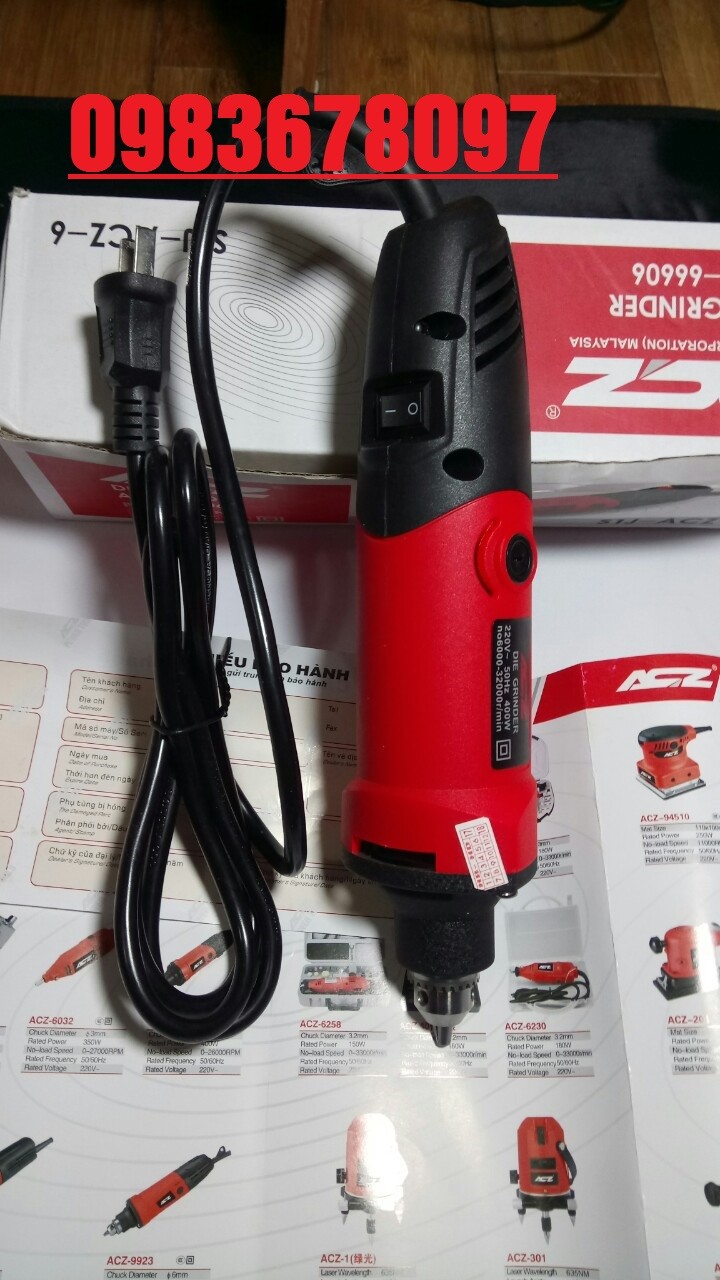 Máy khoan acz 5061b 400w 220vac- đầu kẹp 3 chấu