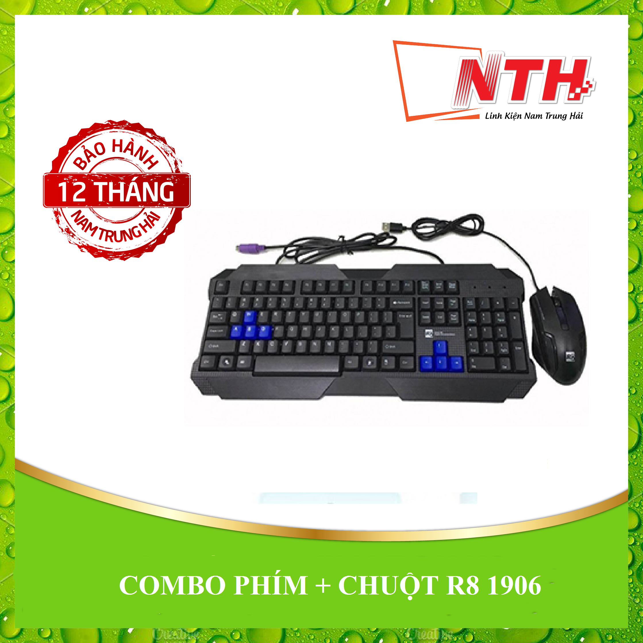 Combo phím chuột r8 1906